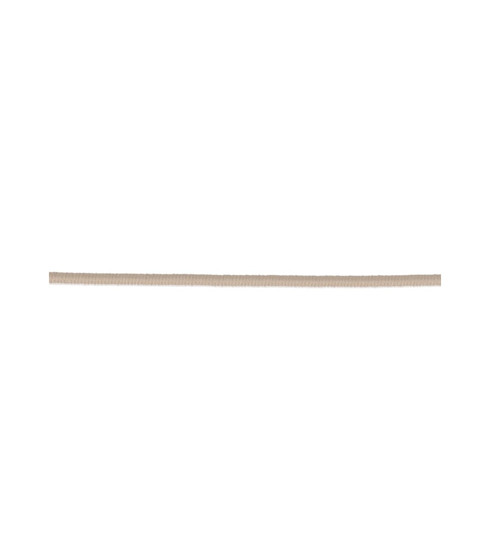 Spool of 100m round beige elastic 1mm