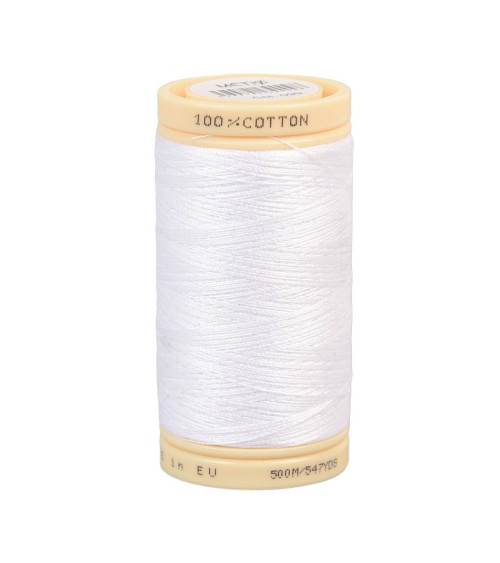 Bobina filo bianco cotone 500m Oeko-Tex