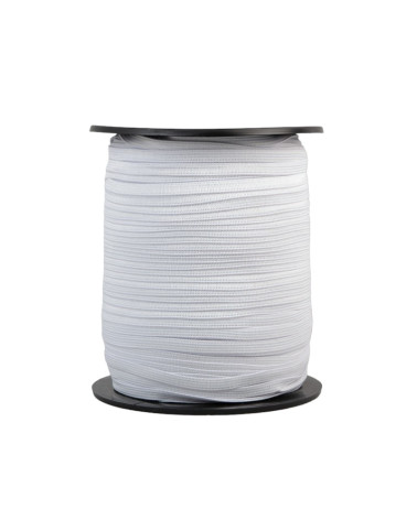 White mesh elastic for mask 5 mm 500 meters