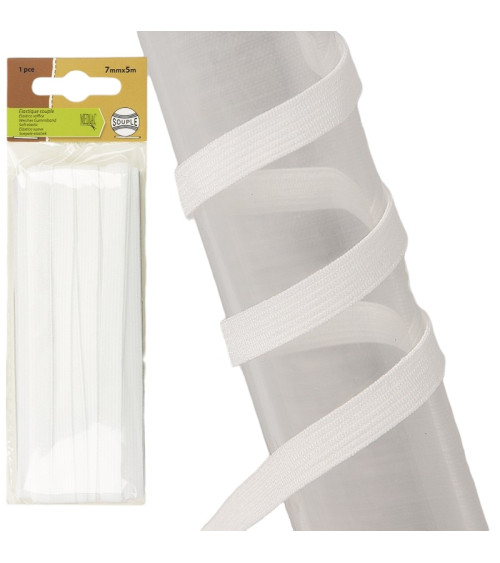 Elastique souple 3mm blanc