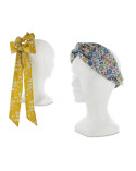 Kit foulchie et headband en Liberty pour femme