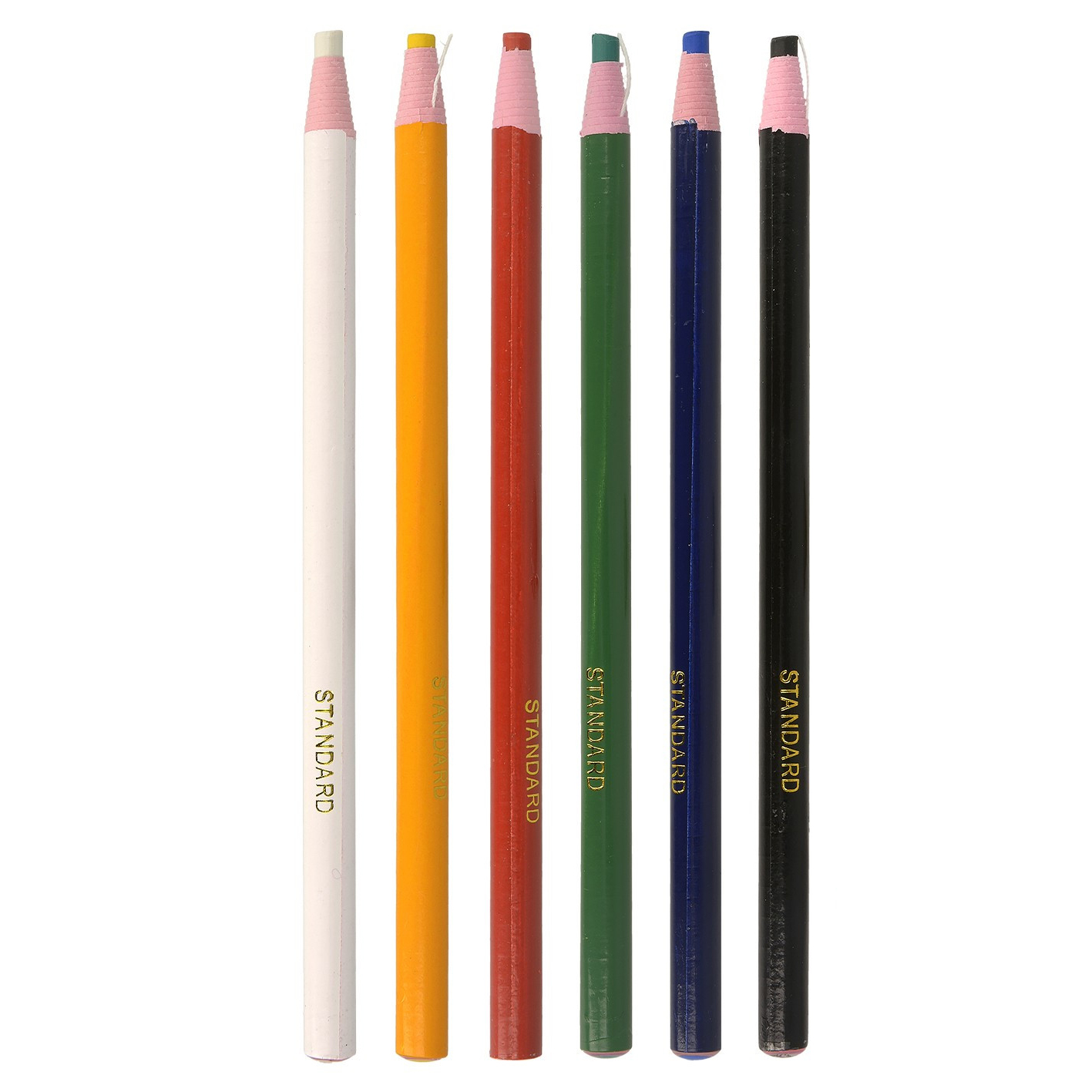 Lot de 6 crayons craie taille facile -  - Vente en ligne  d'articles de mercerie