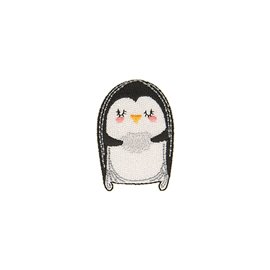 Ecusson thermocollant animaux coussin pingouin 3,5cm x 5cm
