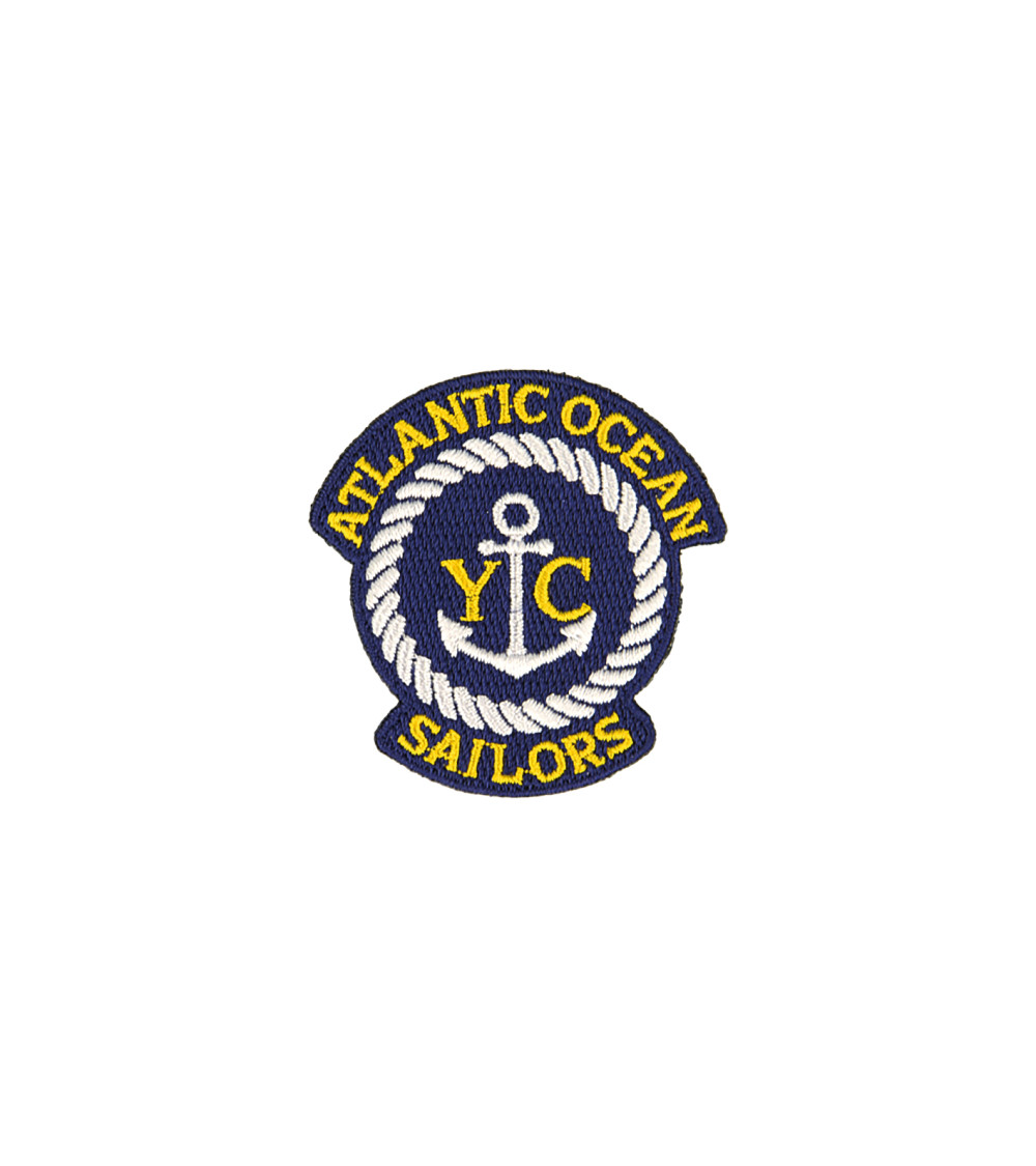 Atlantic ocean nautical coat of arms iron-on patch 4.9cm x 5cm