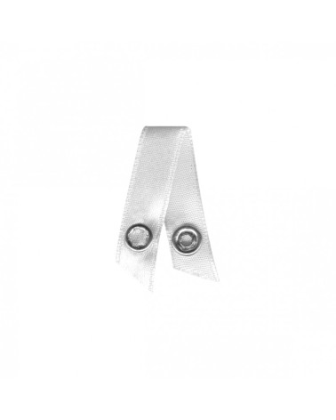 Lot de 4 attachettes bretelles blanc 9,5cm