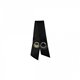Lot de 4 attachettes bretelles noir 9,5cm