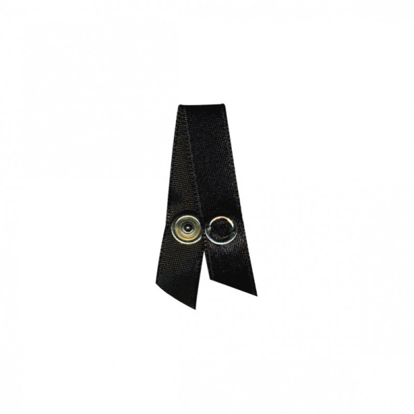 Lot de 4 attachettes bretelles noir 9,5cm
