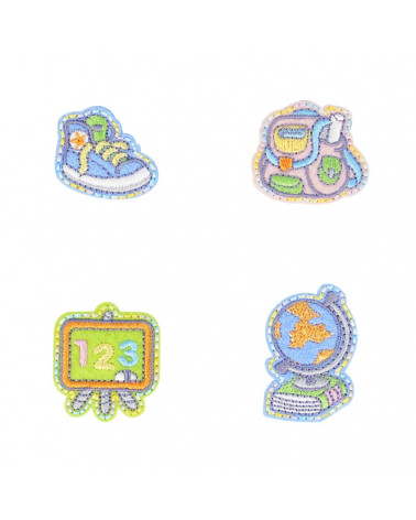 Set of school crests