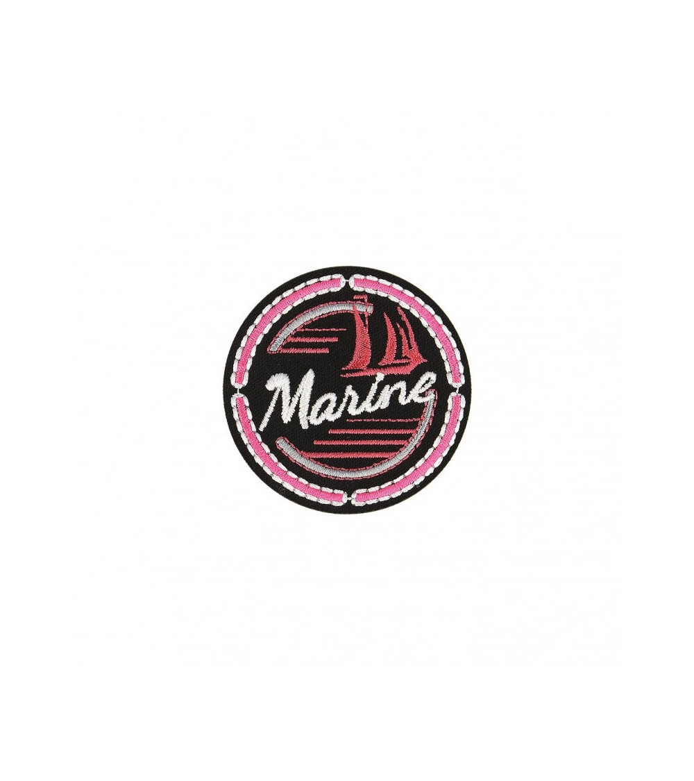 Iron-on patch with navy sports coat of arms 5x5cm