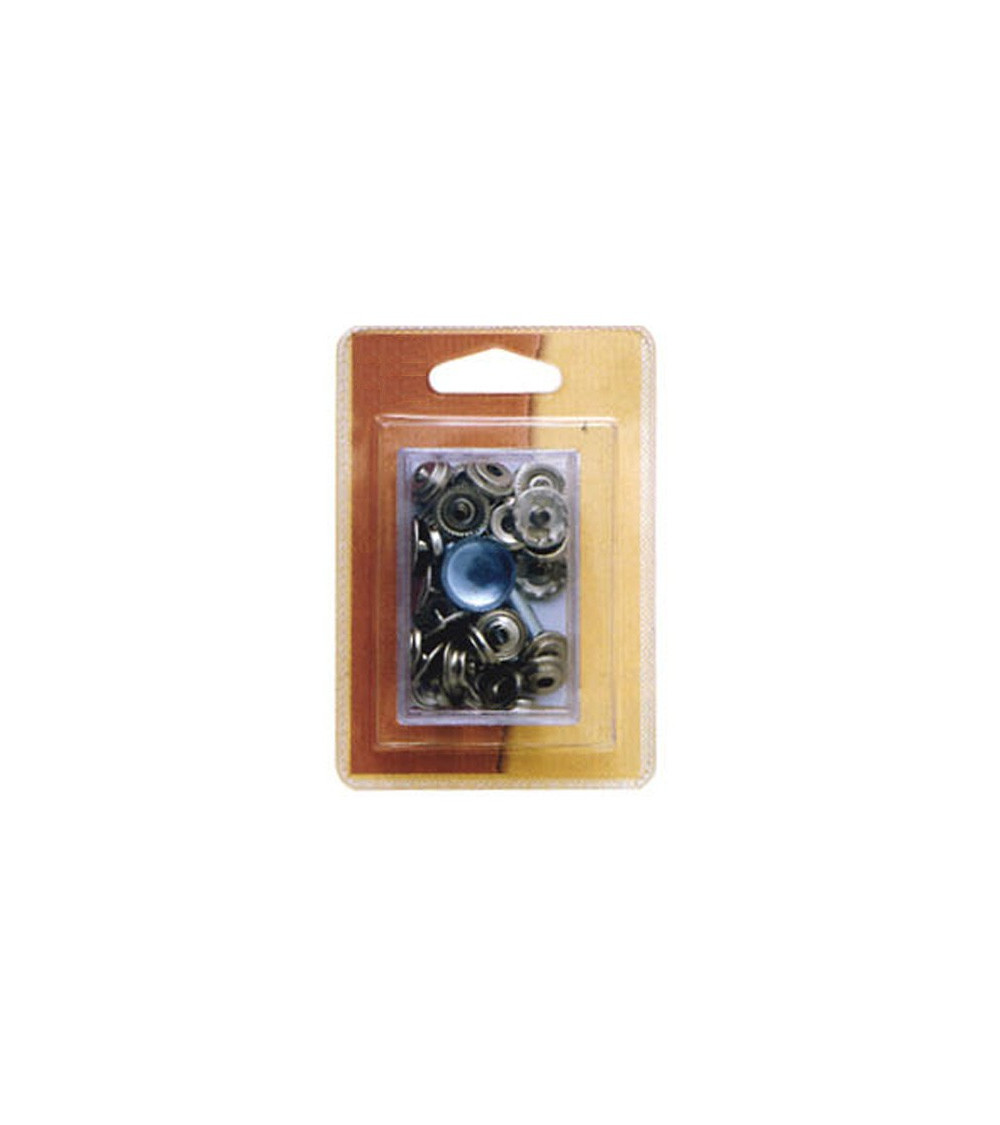 8 black 15mm snap fasteners and tool
