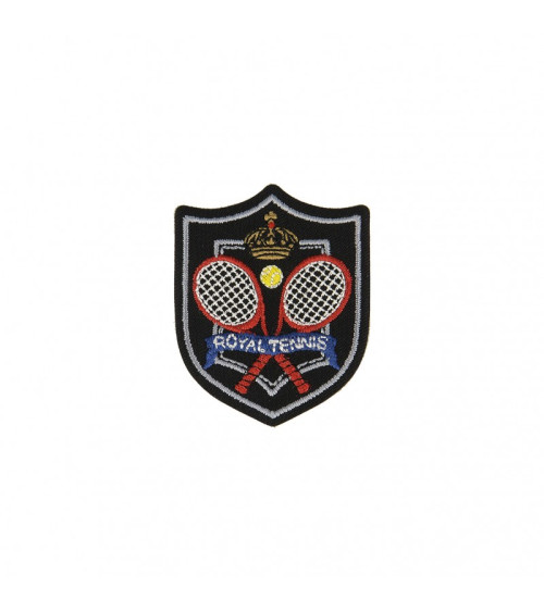 Ecusson thermocollant sport et royal royal tennis 5,5x5cm