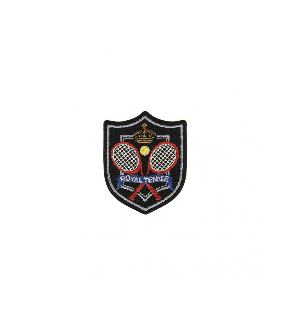Iron-on sport and royal tennis badge 5.5x5cm