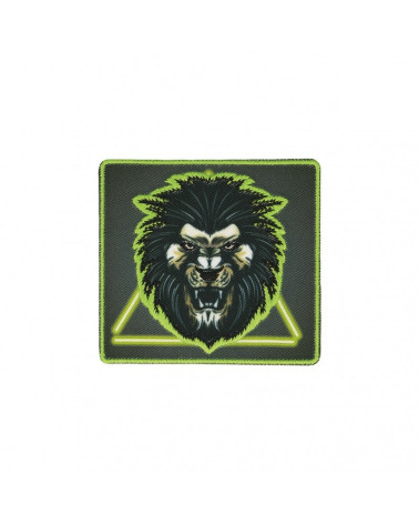 Neon lion iron-on patch 6cm x 5cm