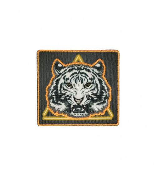 Neon tiger iron-on patch 6cm x 5cm