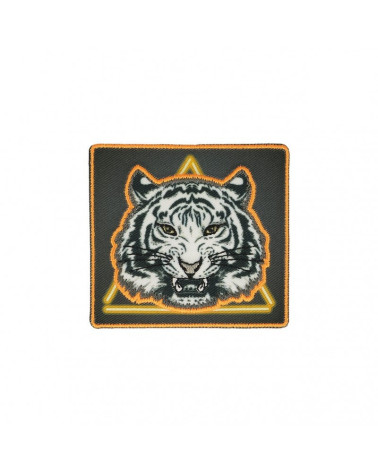 Neon tiger iron-on patch 6cm x 5cm