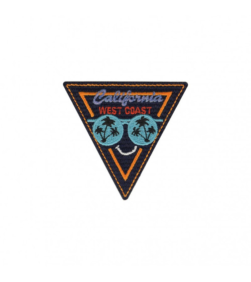 California iron-on patch orange triangle 6x7cm