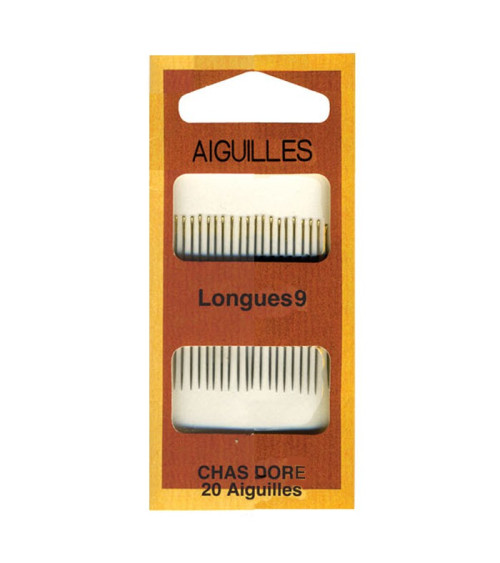 Long golden eye needles 9