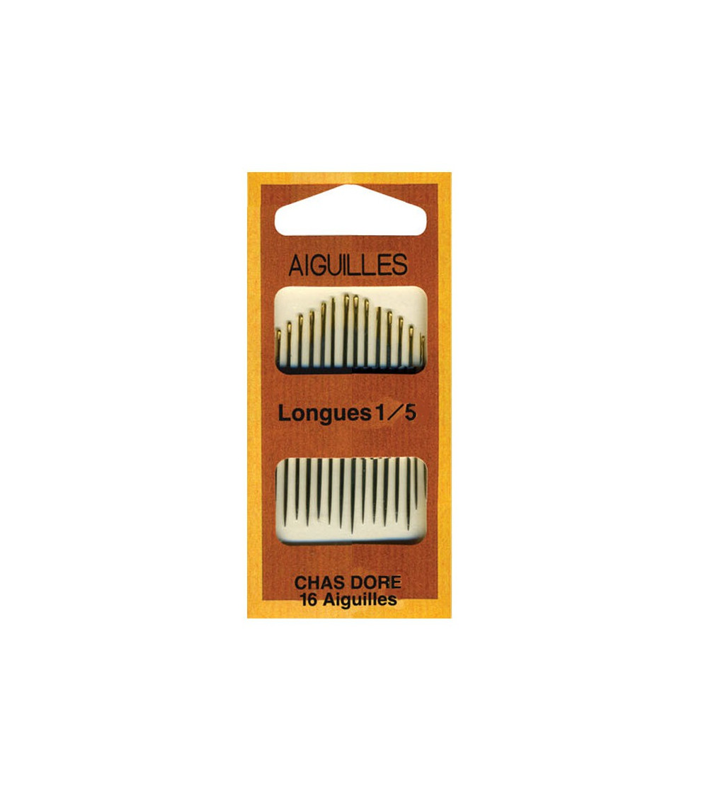 Long gold eye needles 1/5