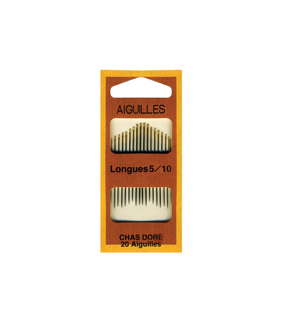 Long gold eye needles 5/10