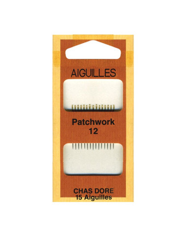 15 gold eye patchwork needles size 12