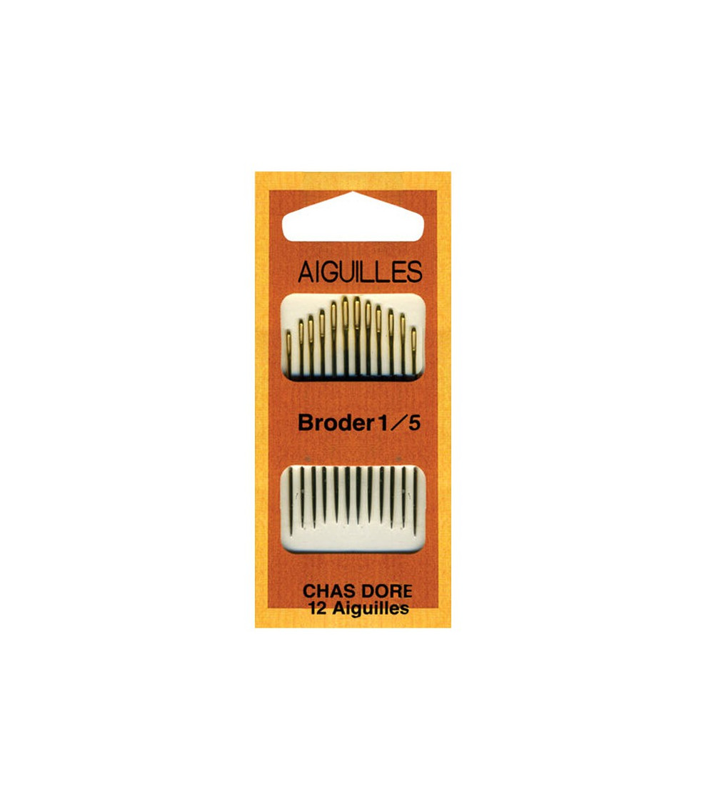 Assortimento di 12 aghi da ricamo 1/5