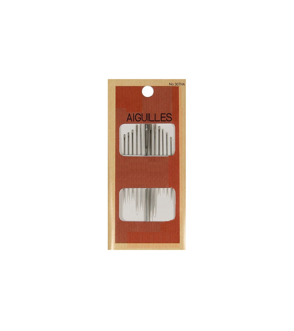 Assortment of 12 sewing needles