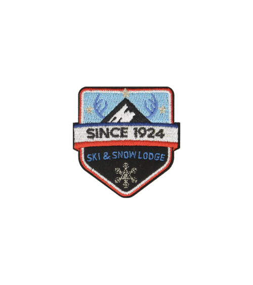 Iron-on patch SINCE 1924 ski&snow lodge 5x5cm