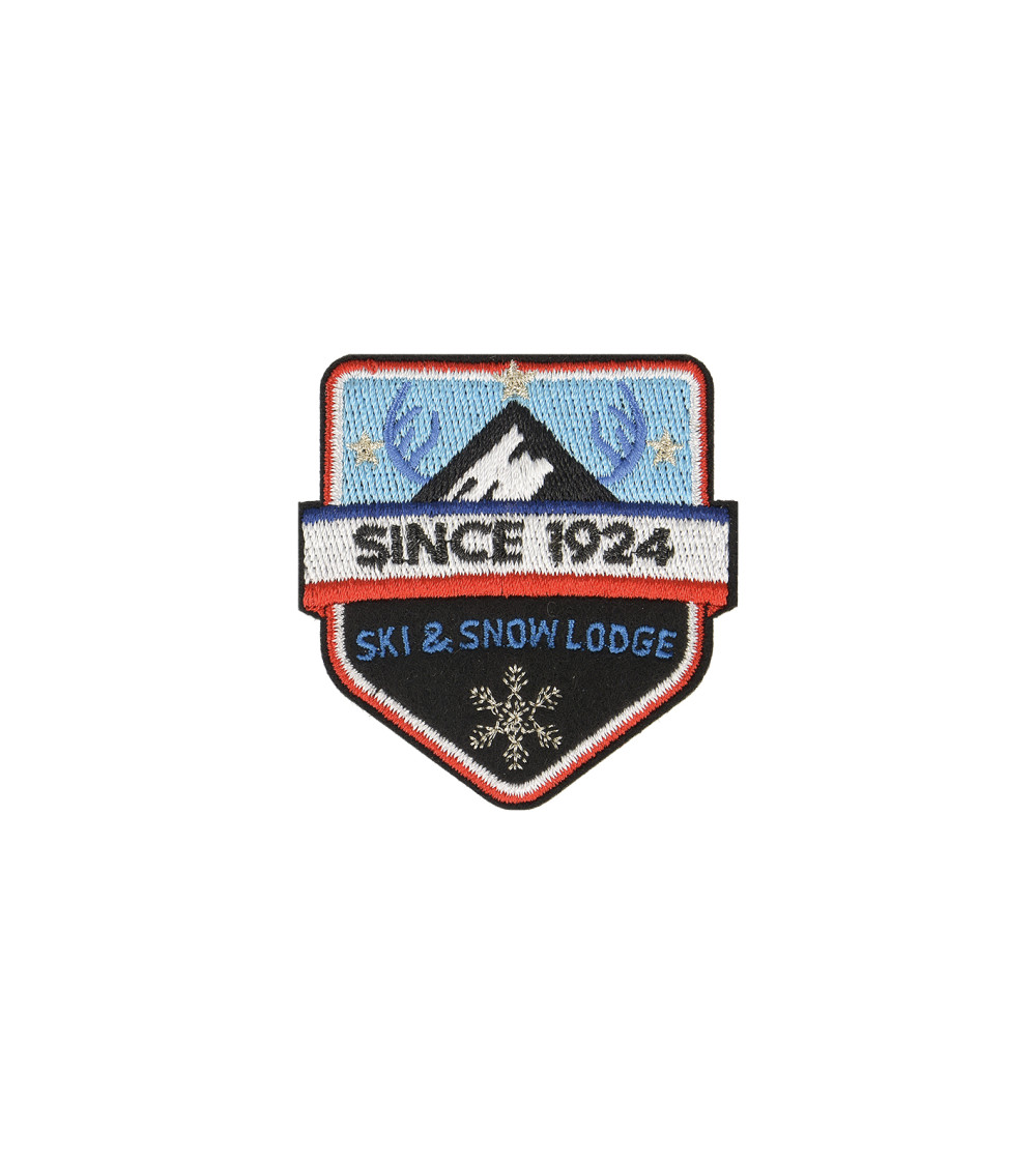 Iron-on patch SINCE 1924 ski&snow lodge 5x5cm