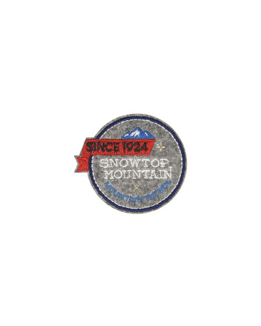 SINCE 1924 snowtop mounta iron-on badge 4x4cm