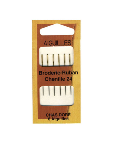 6 ribbon embroidery needles