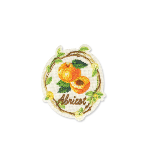 Apricot iron-on patch 5x6cm