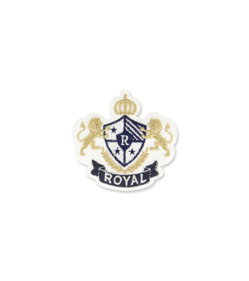 Ecusson thermocollant blason royal royal R 4,5x5cm