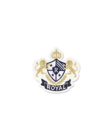 Ecusson thermocollant blason royal royal R 4,5x5cm
