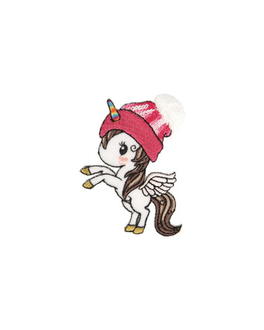 Ecusson thermocollant licorne 5x7cm