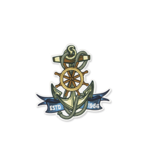 Estd 1964 iron-on patch 6x6cm