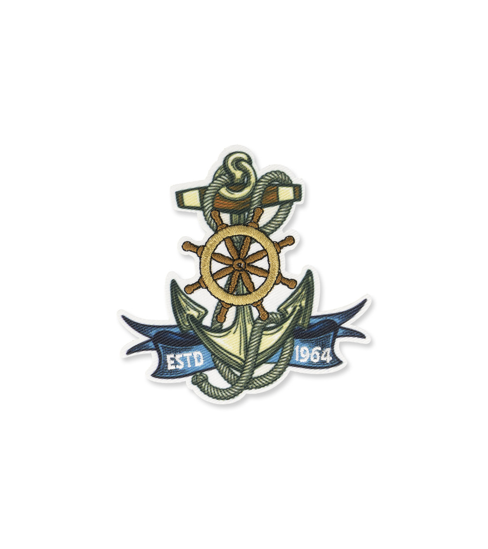 Estd 1964 iron-on patch 6x6cm