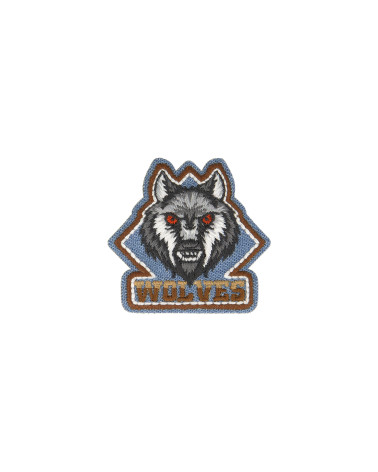 Jean wolf iron-on patch 5cm