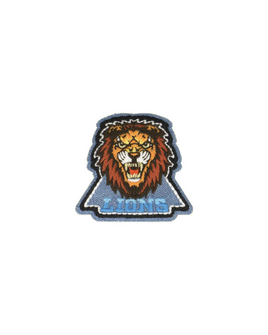 Jean lions iron-on patch 5cm