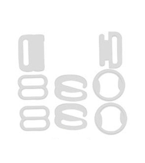 Set di fermagli per reggiseno bianchi