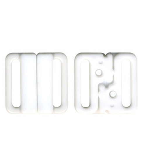 3 sets of bikini swimsuit clips 20mm white