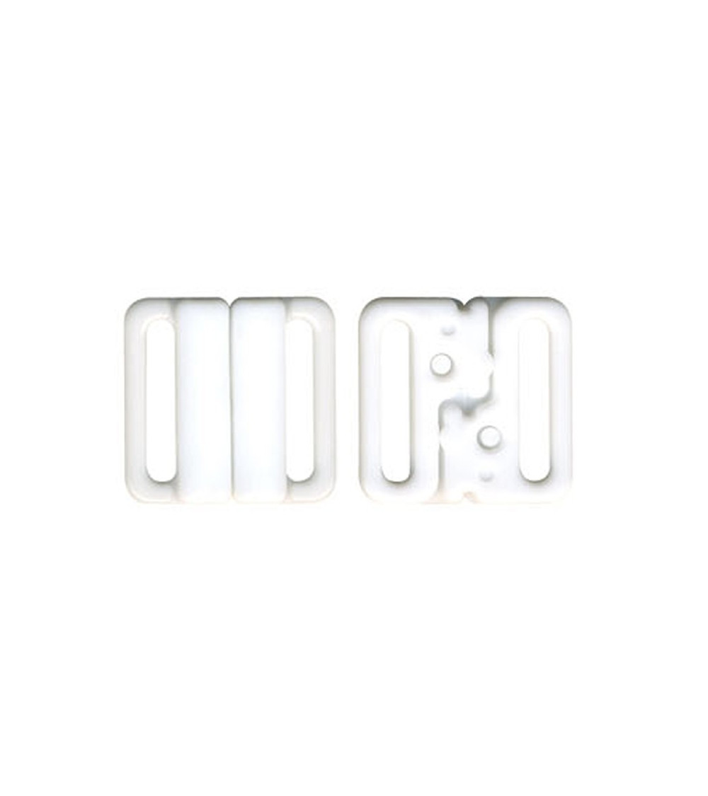 3 sets of bikini swimsuit clips 20mm white