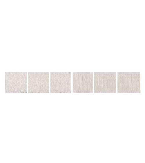 8 compresse pendenti quadrate bianche