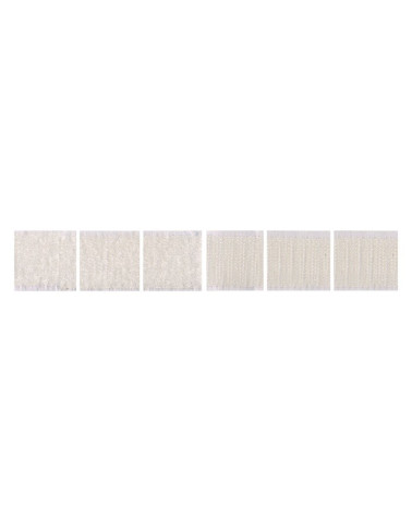 8 compresse pendenti quadrate bianche