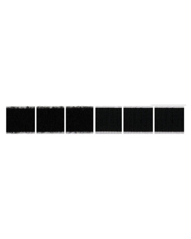 8 pastilles  accrochantes carrées noires