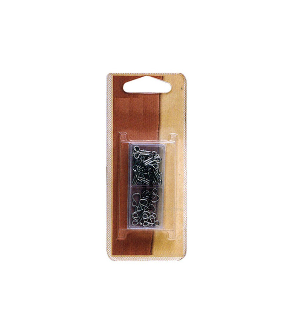 12 pares de clips de resorte T2 plateados