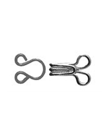 12 pares de clips de resorte T2 plateados
