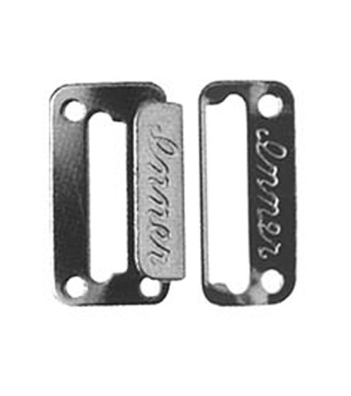 3 pairs of flat silver staples 25mm