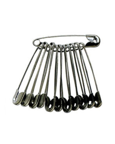50 grams of 30mm steel safety pins