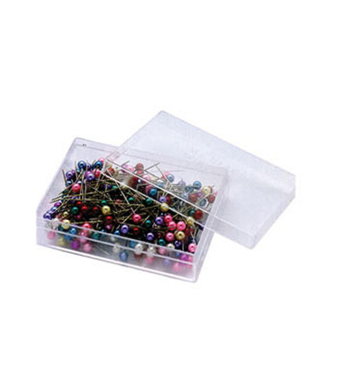 200 colorful pearl head pins