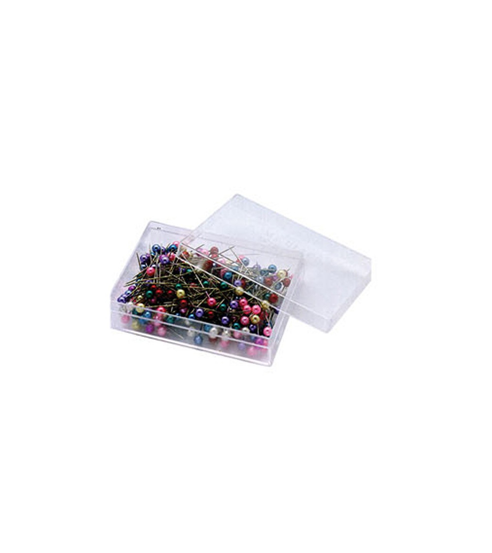 200 alfileres con cabeza de perlas de colores